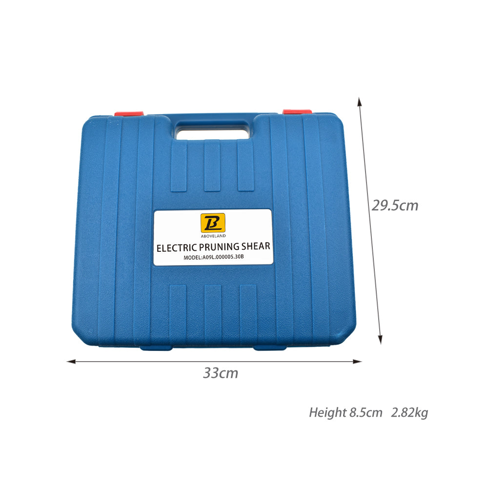 30mm Cordless Rechargeable Electric Pruning Shears Secateur Branch Cutter Orange