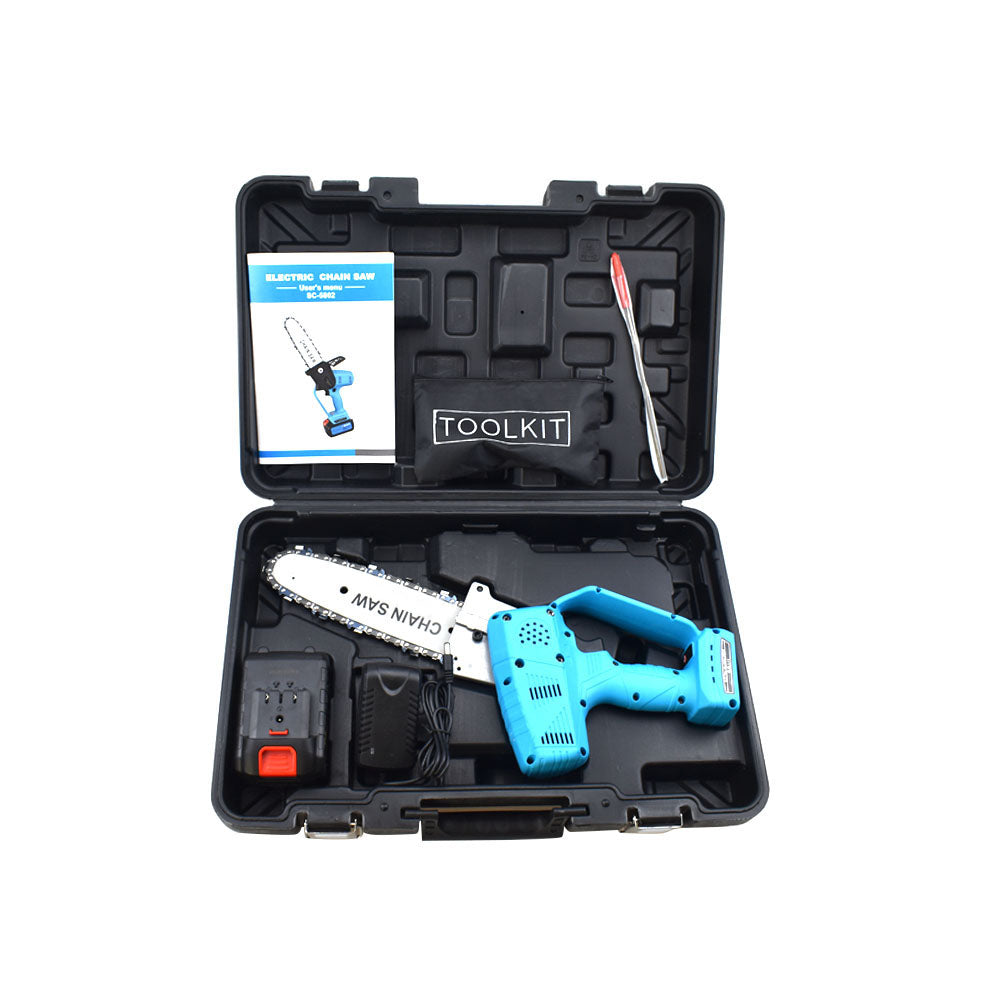 180mm Electric Cordless Chainsaw Chain Saw Pruning Shears Wood Cutting AU