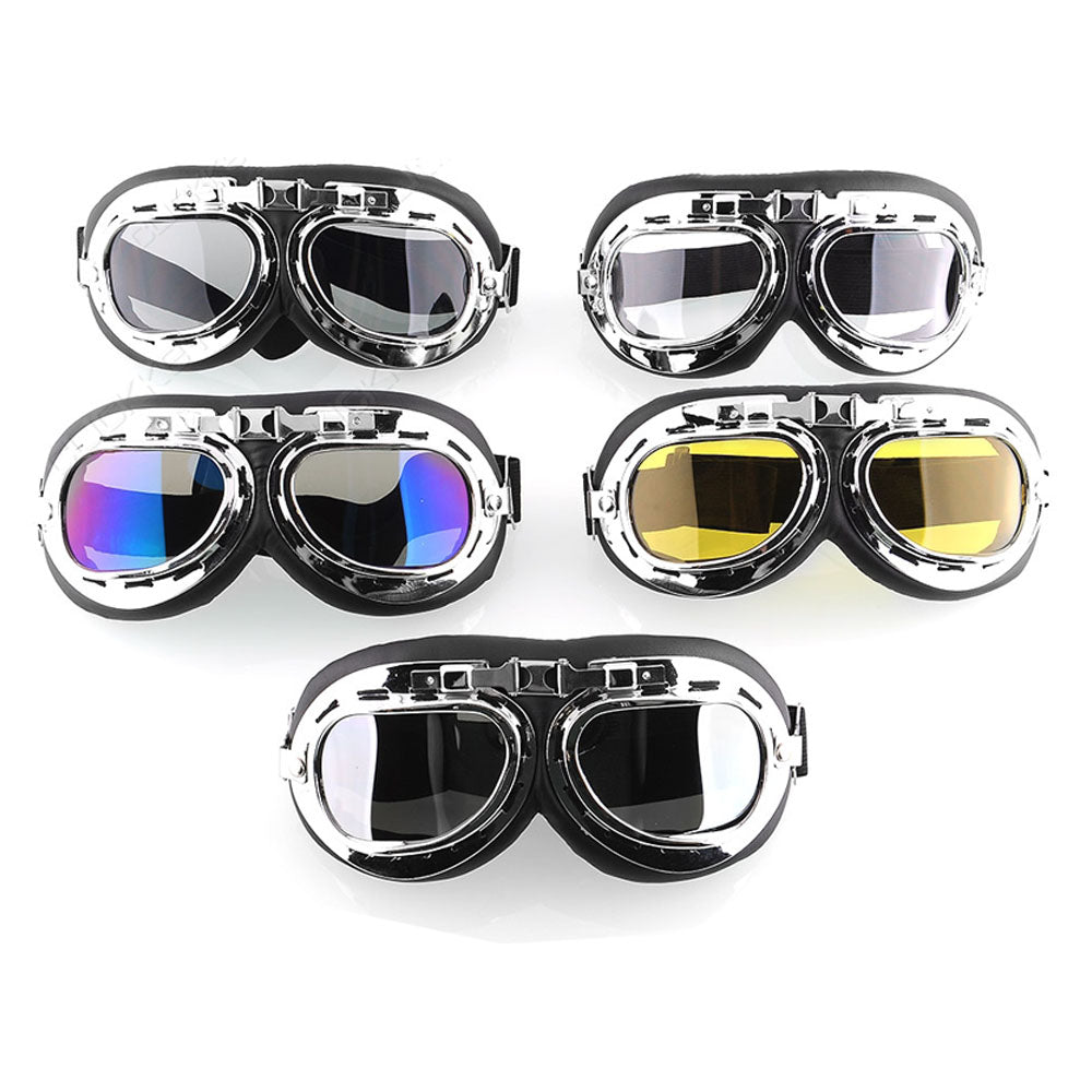 New Anti-UV Safety Motorcycle Scooter Pilot Goggles Helmet Glasses