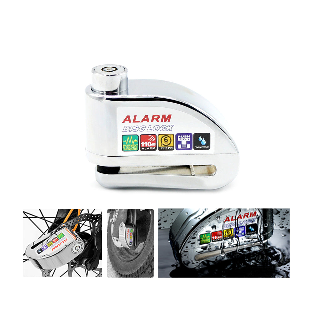 Motorcycle Bicycle Pit Bike 110DB Alarm Security Brake Disc Wheel Lock Safety Au