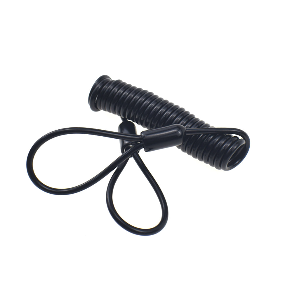 Yellow 110DB Security Alarm Disc Lock+Remind Cable+Carrying Pouch For Bicycle