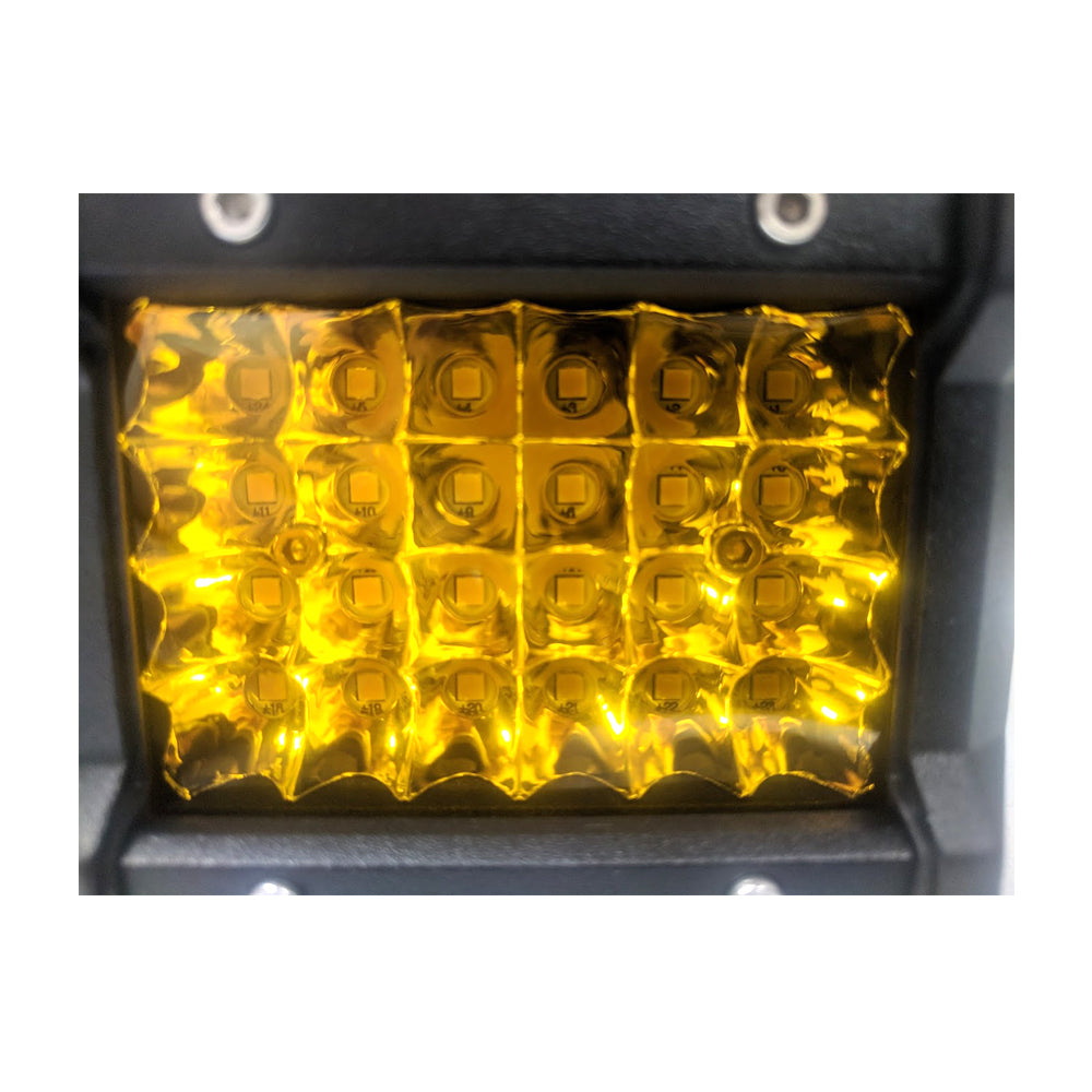 2x 4 inch Spot LED Work Light Bar Philips Quad Row 4WD Fog Amber Reverse Driving