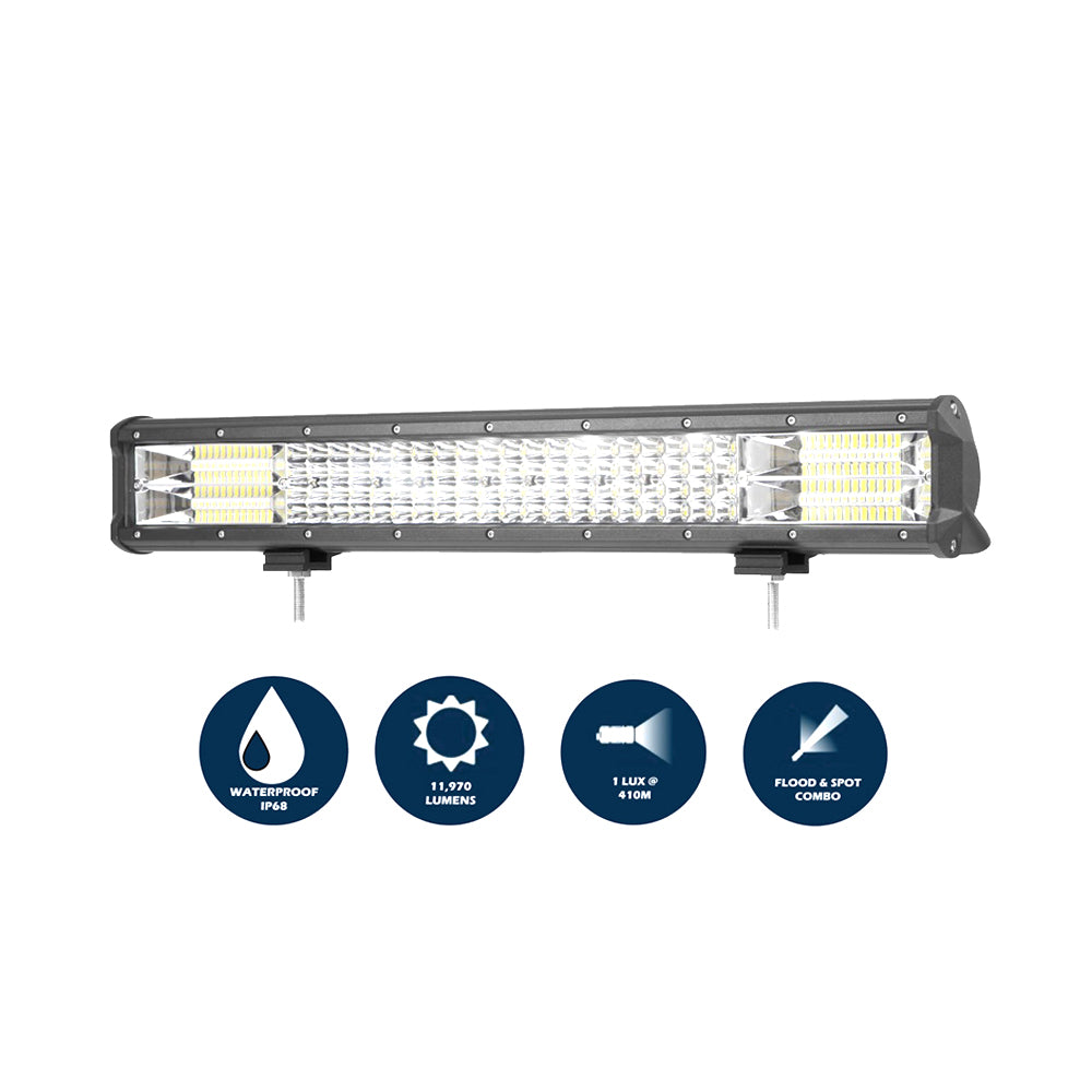 20 Inch Philips LED Light Bar Quad Row Combo Beam 4x4 Work Driving Lamp 4wd