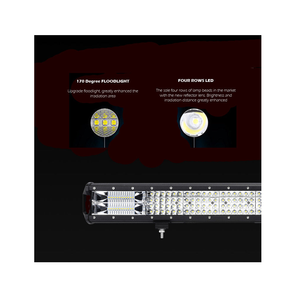 23 Inch Philips LED Light Bar Quad Row Combo Beam 4x4 Work Driving Lamp 4wd