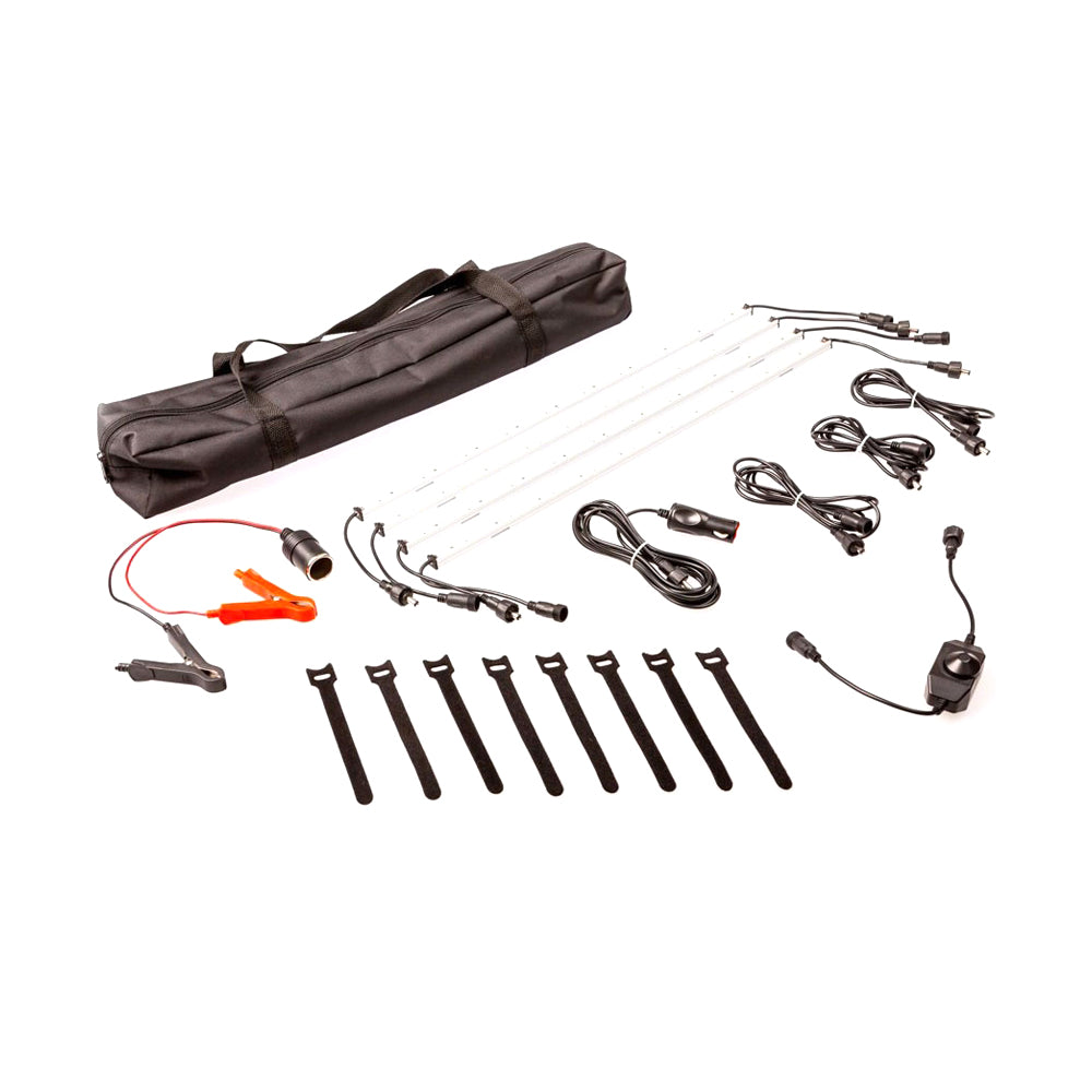 12V Rigid Light Bar LED Strip Camping Waterproof Connector Combo Kit Aluminium