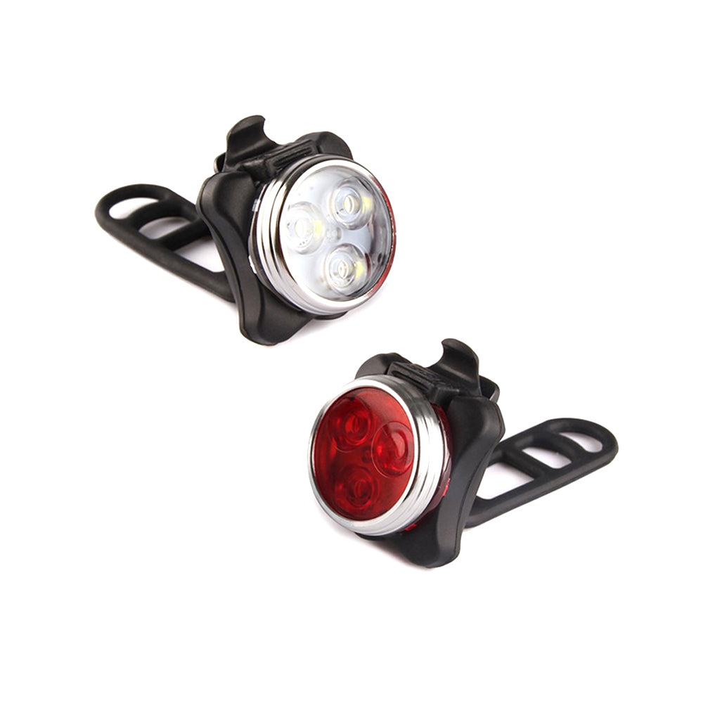 Waterproof Bicycle Bike Lights Front Rear Tail Light Lamp USB Rechargeable IPX4