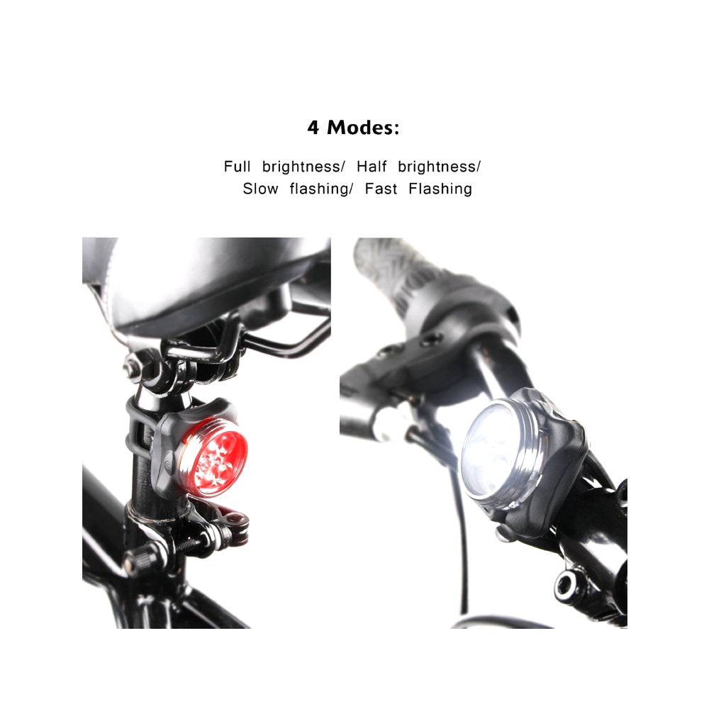 Waterproof Bicycle Bike Lights Front Rear Tail Light Lamp USB Rechargeable IPX4