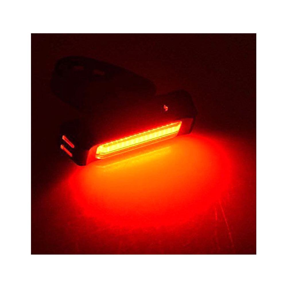 Set USB Rechargeable LED Bike Front Light headlight lamp Bar rear Tail Wide Beam