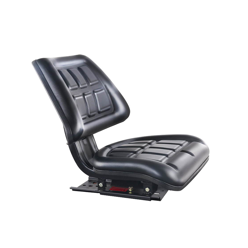 Giantz PU Leather Tractor Seat with Sliding Track - Black