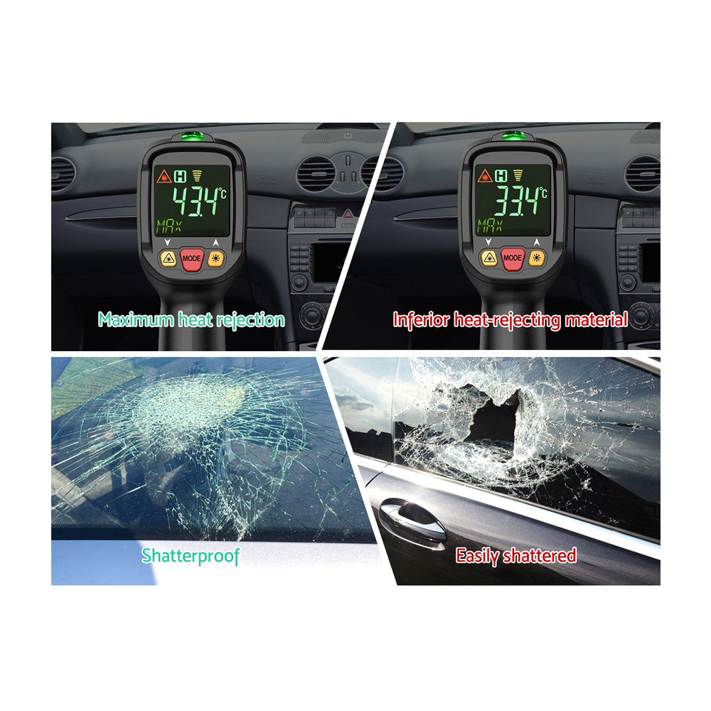 Giantz Window Tint Film Black Commercial Car Auto House Glass 76cm X 7m VLT 5%
