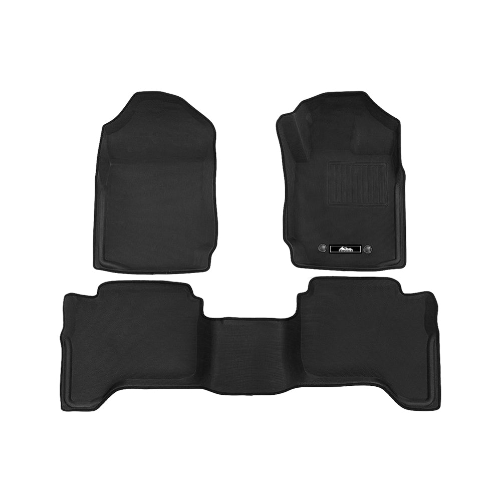Weisshorn Ford Ranger Car Floor Mats PX PX2 PX3 Dual Cab 2011-2019 3D Rubber