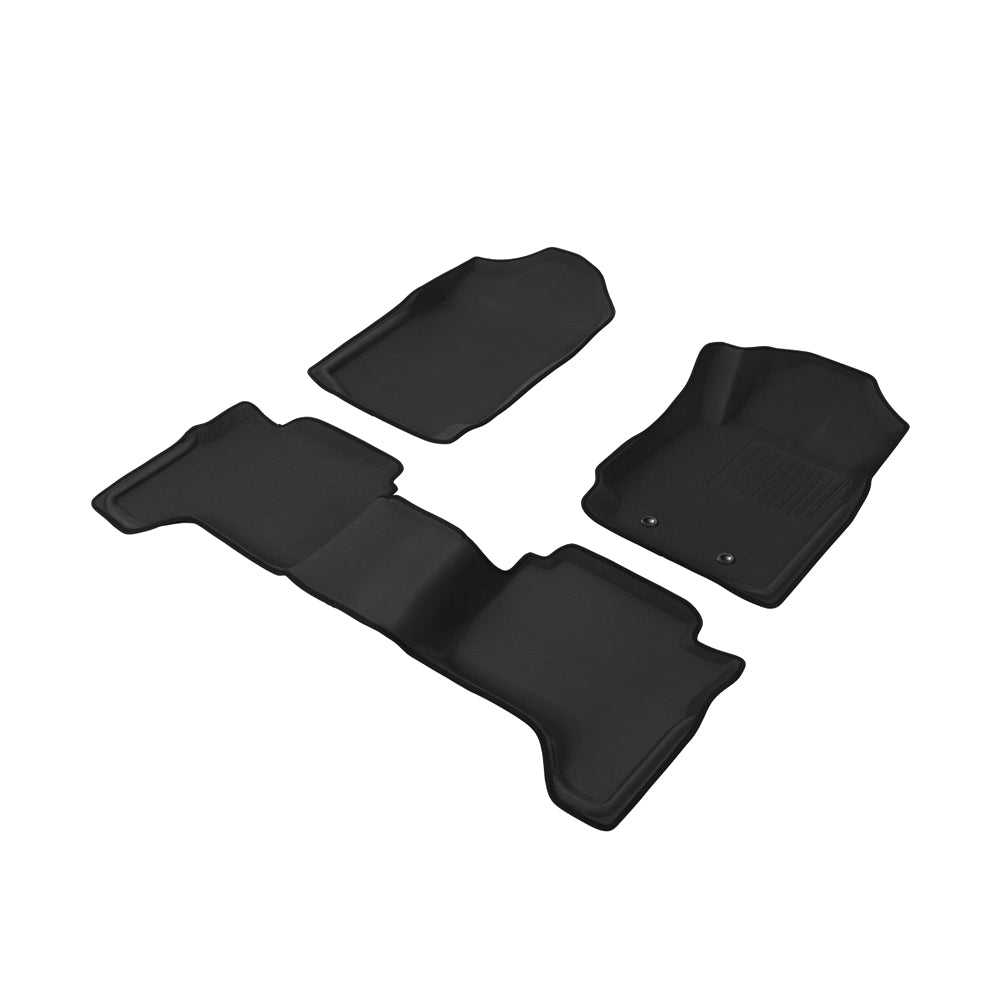 Weisshorn Ford Ranger Car Floor Mats PX PX2 PX3 Dual Cab 2011-2019 3D Rubber
