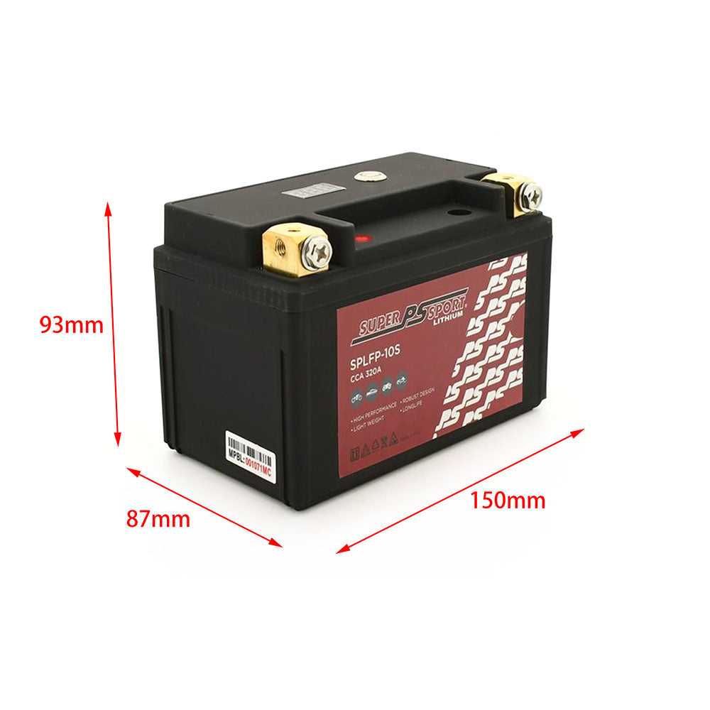 Power Sonic Super Sport Lithium Battery 12V Fit Honda CB650R CB650RA Kawasaki KTM Suzuki Yamaha etc.