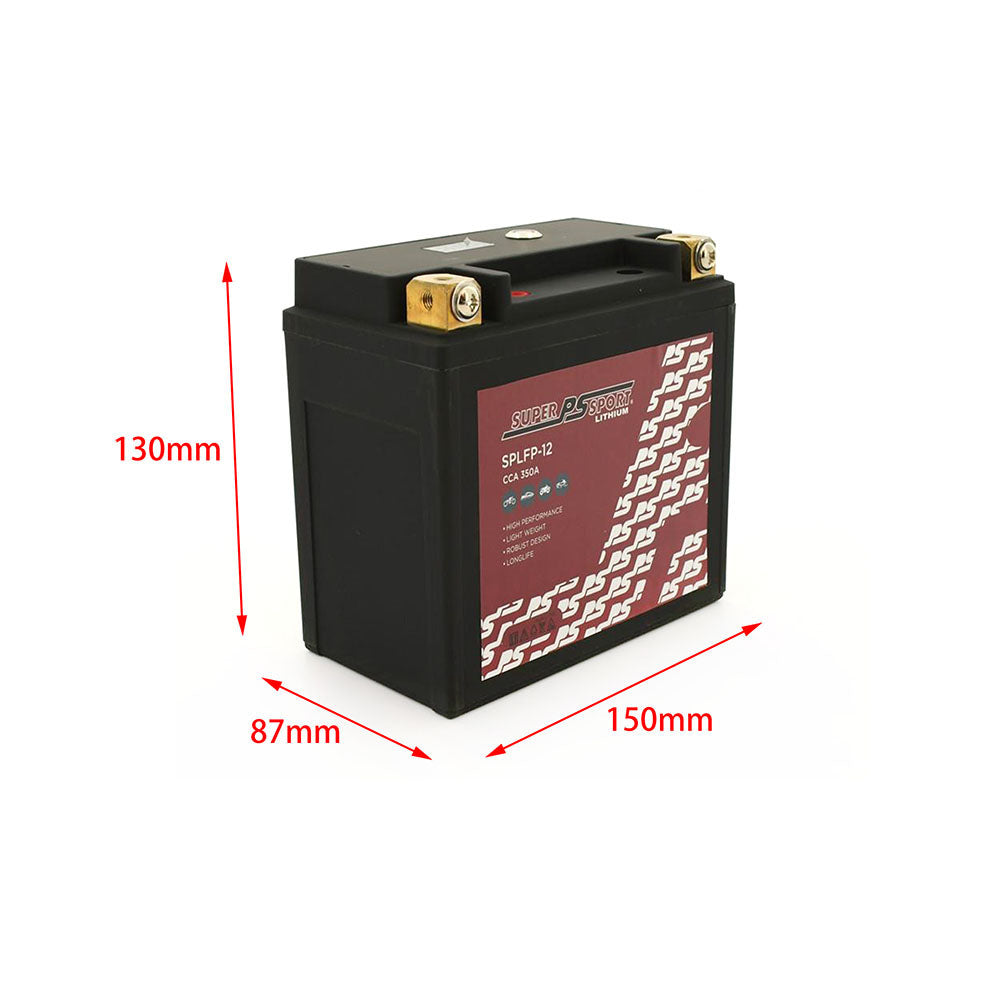 Power Sonic Super Sport Lithium Battery 12V Fit Kawasaki Vulcan 900 Classic Suzuki Triumph Honda etc.