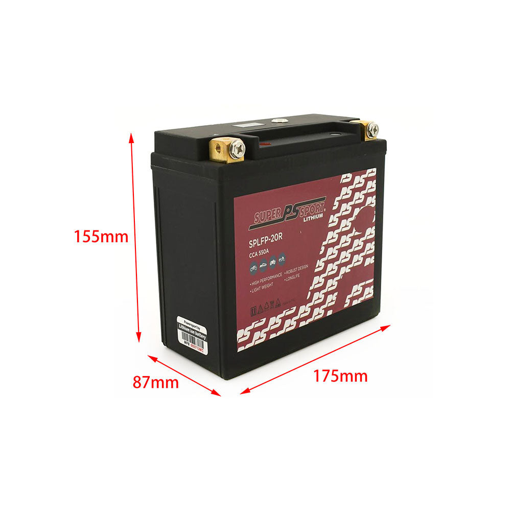 Power Sonic Super Sport Lithium Battery 12V Fit Arctic Cat TRV 500 Ducati Harley-Davidson Indian Honda etc.