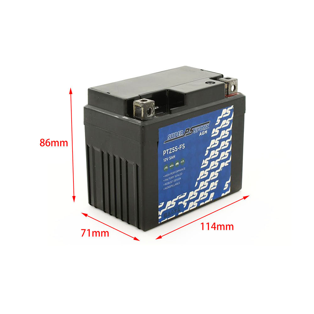 Power Sonic Super Sport AGM Battery 12V Fit KTM EXC 250 Honda Kawasaki Piaggio Suzuki Yamaha etc.