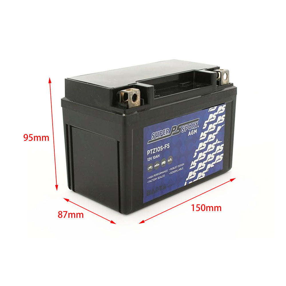 Power Sonic Super Sport AGM Battery 12V Fit Yamaha Tracer 900 Suzuki KTM Kawasaki Honda etc.