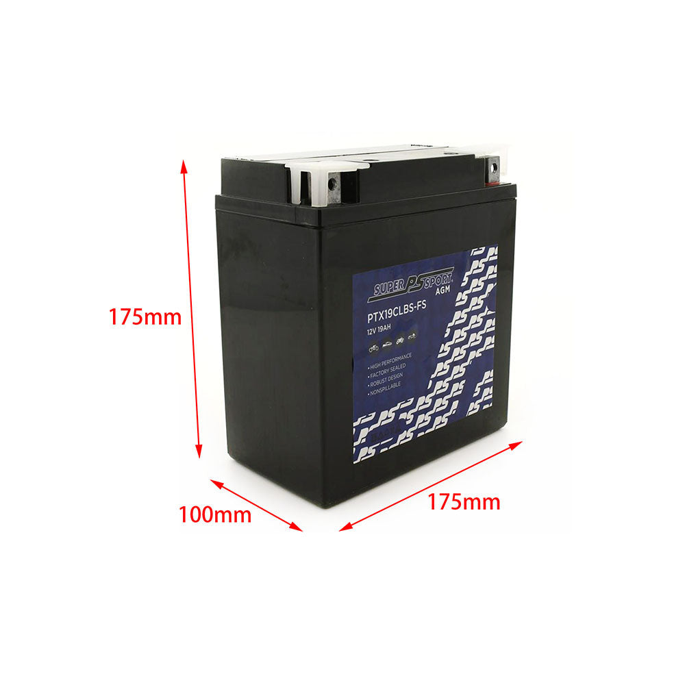 Power Sonic Super Sport AGM Battery 12V Fit Kawasaki KLF300A Bayou JS440 Polaris Yamaha etc.