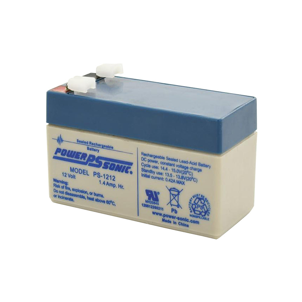 Power Sonic 12V 1.4Ah PS-1212 Rechargeable Battery F1 Terminal Sealed Lead Acid