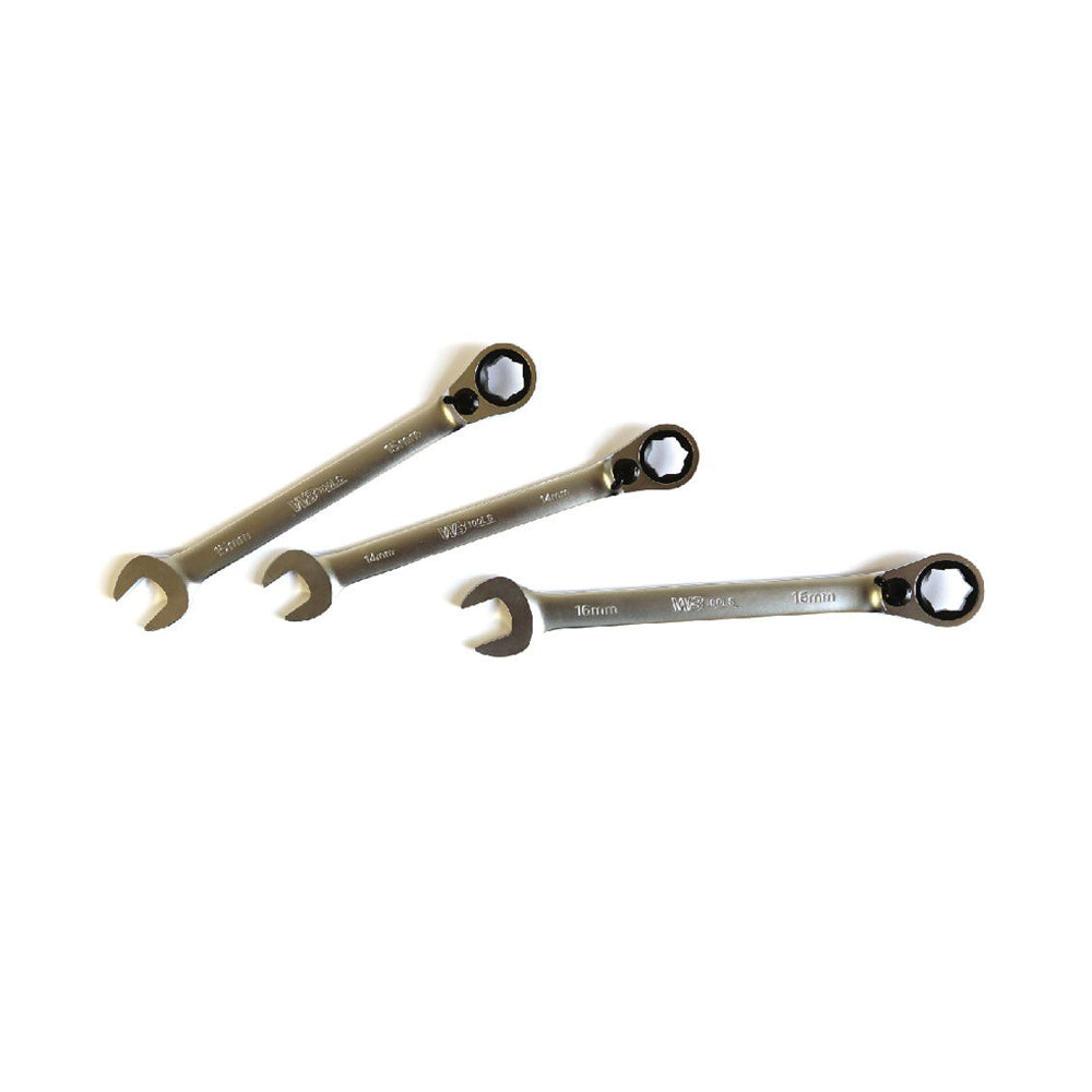 Warren & Brown 12pc Metric Wave Ratcheting Spanner Set