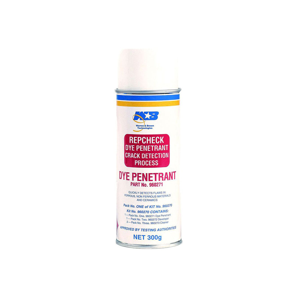 Warren & Brown Dye Penetrant Aerosol Can 340g