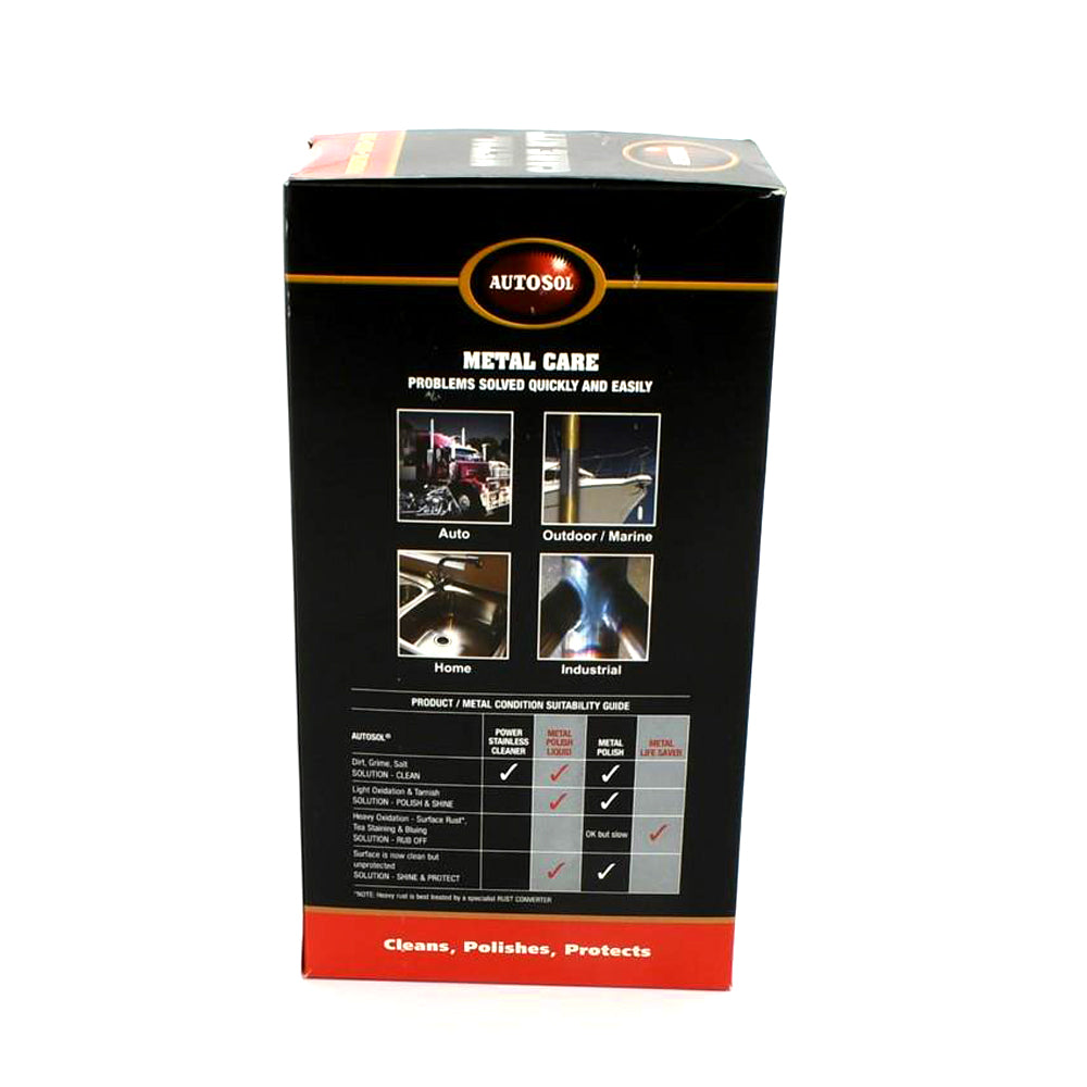 Autosol Metal Life Saver+Metal Polish Liquid Removes Blueing & Staining