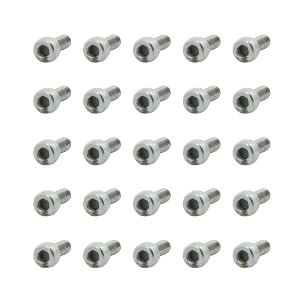 25 Pcs Head Cap Allen Screws M4x10mm Zinc Plated Motorcycle Industry Workshop