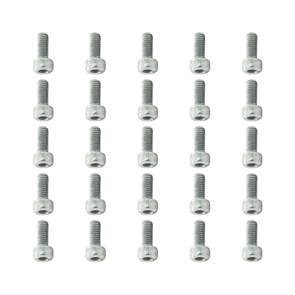 25 Pcs Head Cap Allen Screws M4x10mm Zinc Plated Motorcycle Industry Workshop