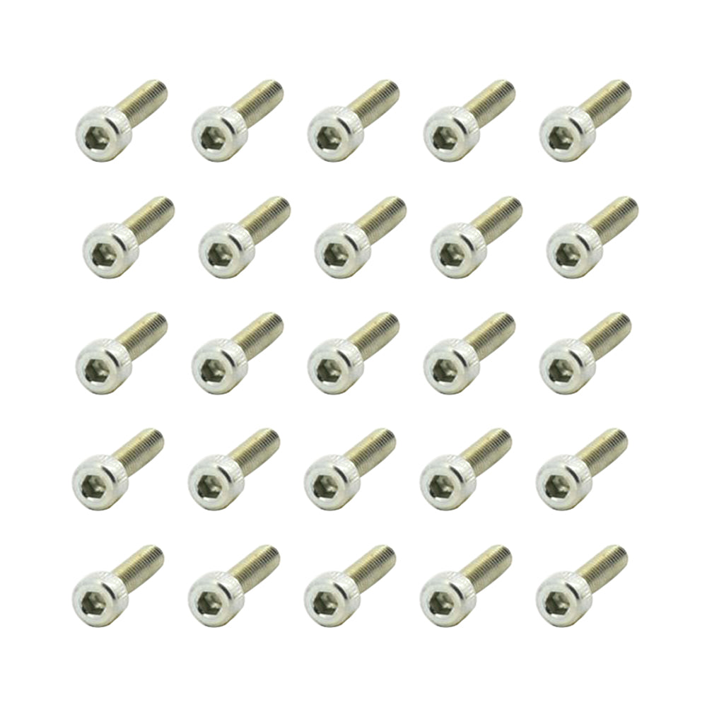 25 Pcs Head Cap Allen Screws M4x15mm Zinc Plated Motorcycle Industry Workshop