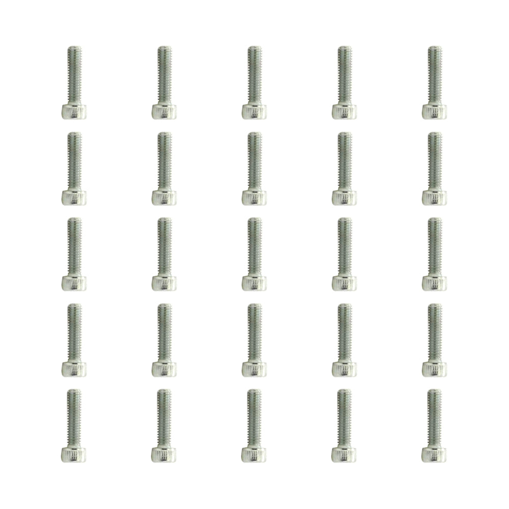 25 Pcs Head Cap Allen Screws M4x15mm Zinc Plated Motorcycle Industry Workshop