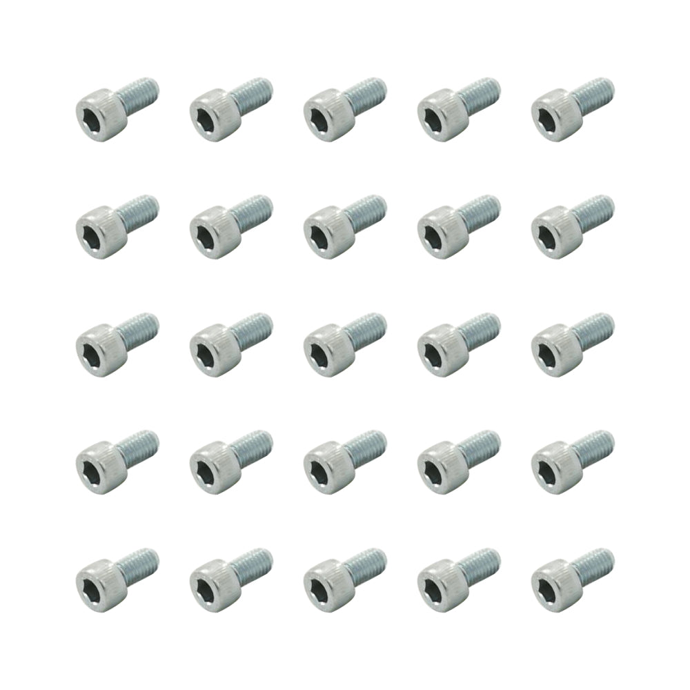 25 Pcs Head Cap Allen Screws M5x10mm Zinc Plated Motorcycle Industry Workshop