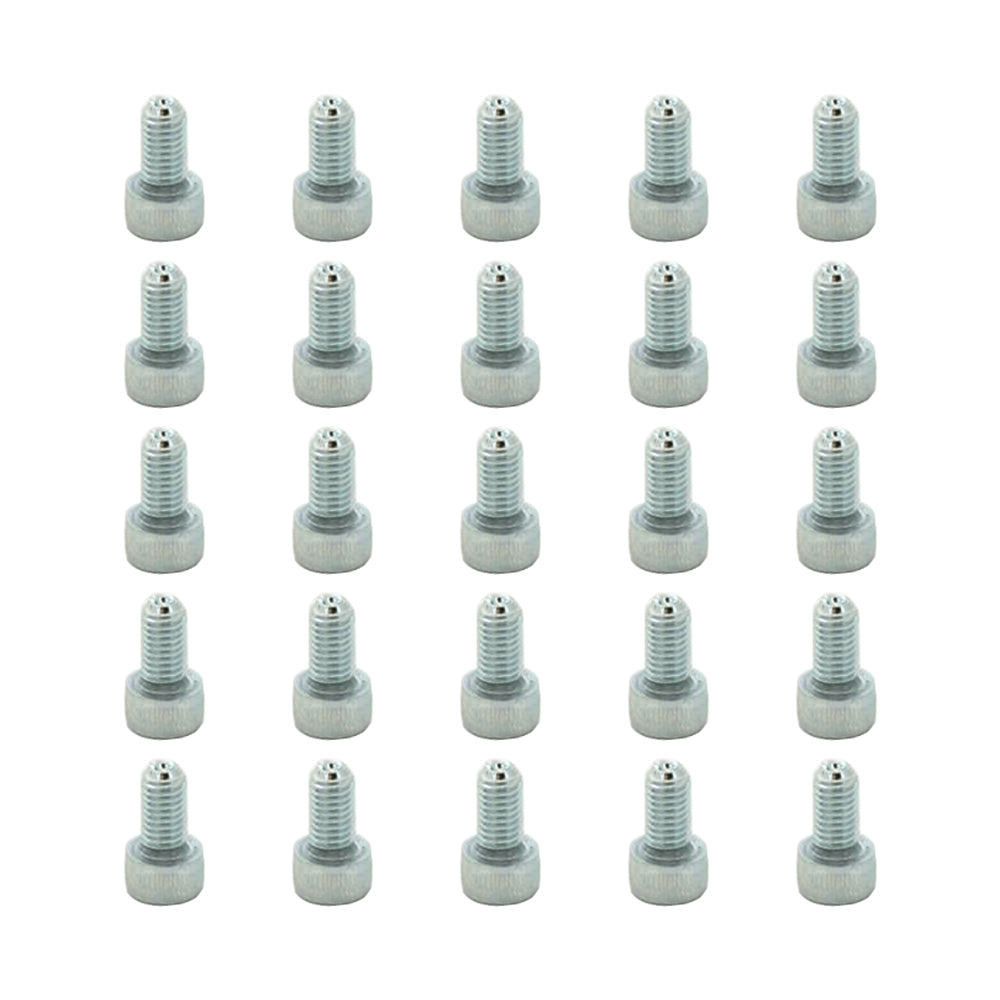 25 Pcs Head Cap Allen Screws M5x10mm Zinc Plated Motorcycle Industry Workshop