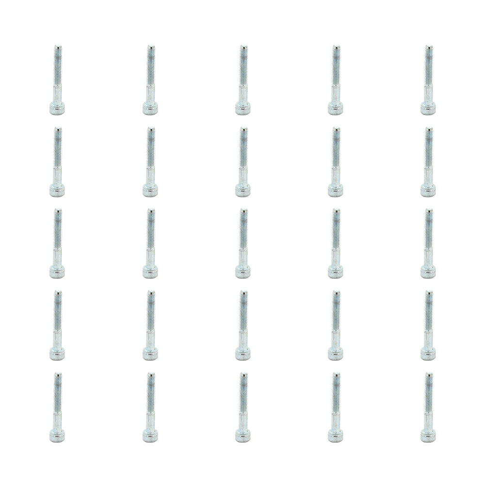 25 Pcs Head Cap Allen Screws M5x40mm Thread Pitch 0.80mm Zinc Plated Workshop