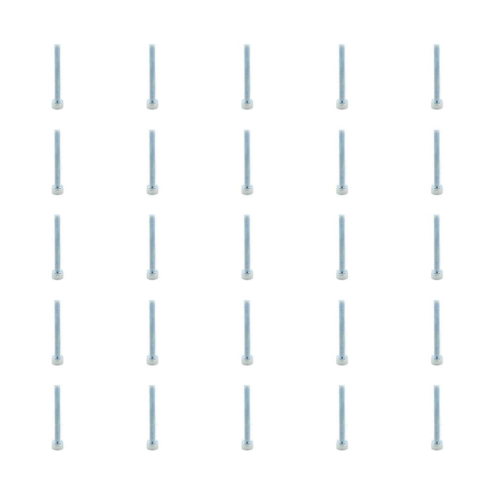 25 Pcs Head Cap Allen Screws M5x45mm Zinc Plated Motorcycle Industry Workshop