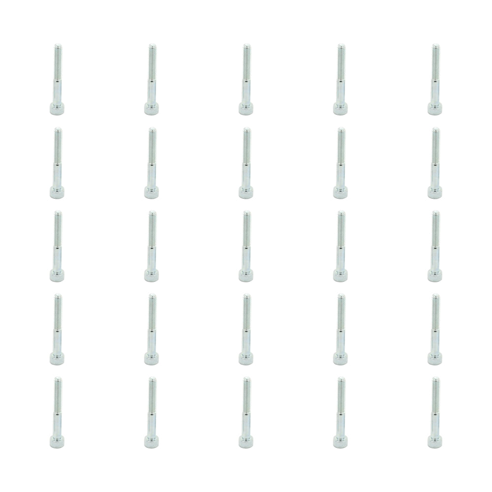 25 Pcs Head Cap Allen Screws M6x45mm Zinc Plated Motorcycle Industry Workshop