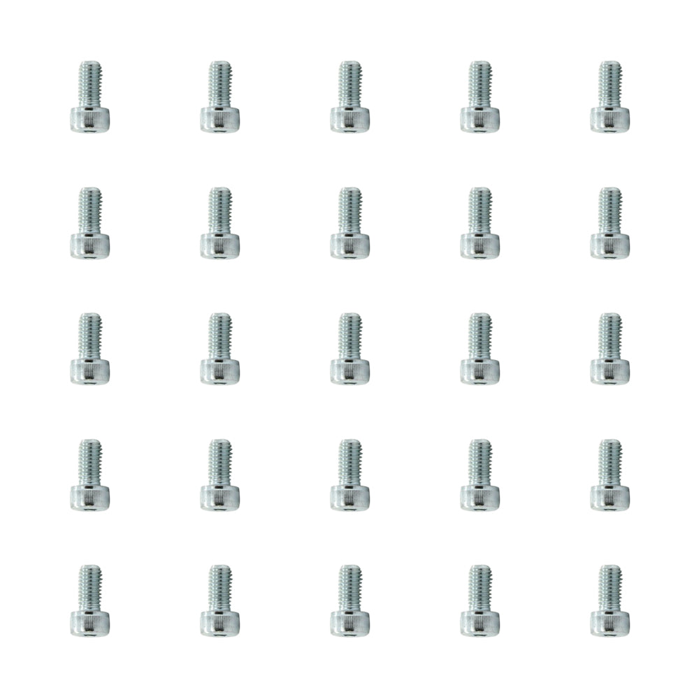 25 Pcs Head Cap Allen Screws M8x15mm Zinc Plated Motorcycle Industry Workshop
