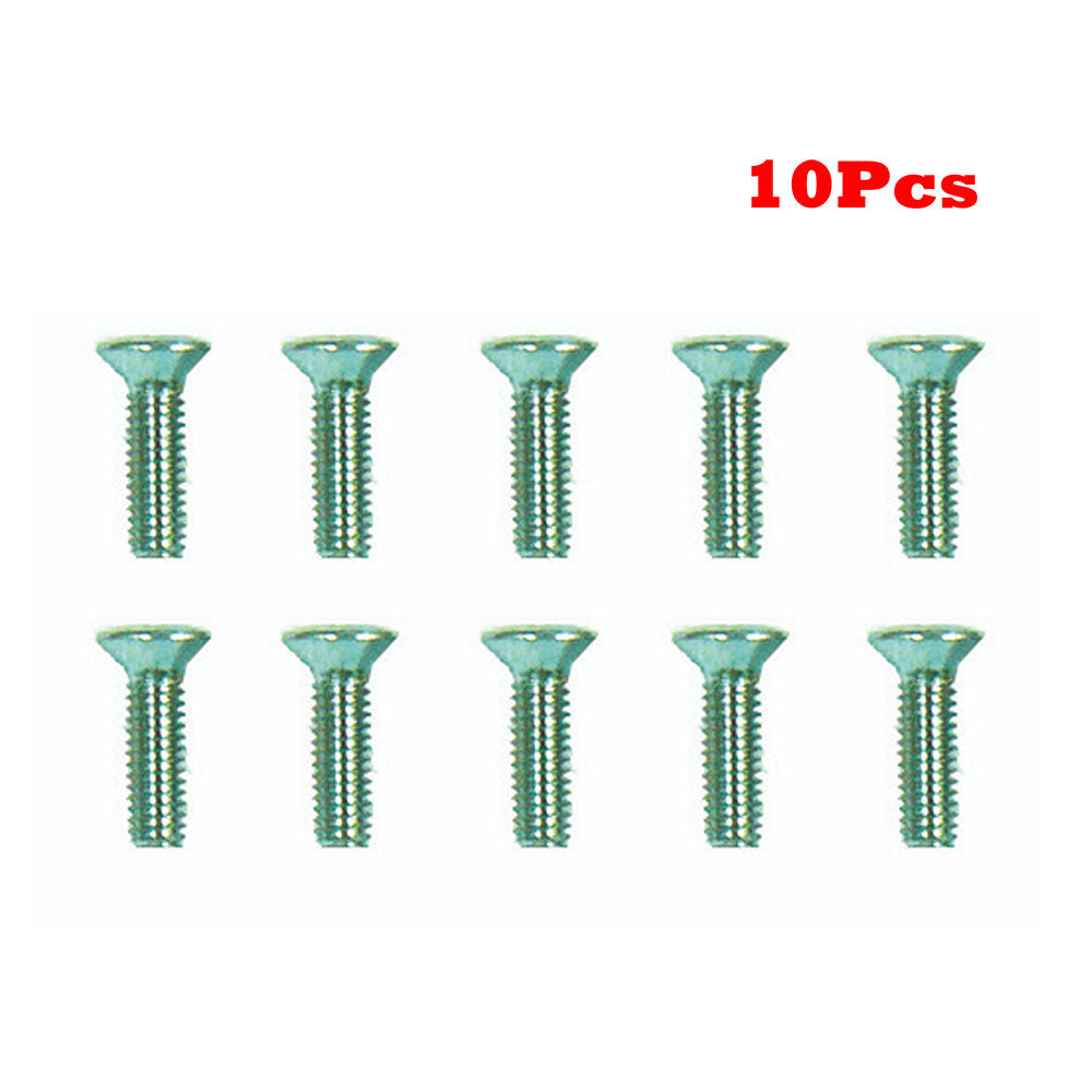 Universal 10 Pieces Countersunk Head Screw Metric M4 x 14mm Machinery Parts