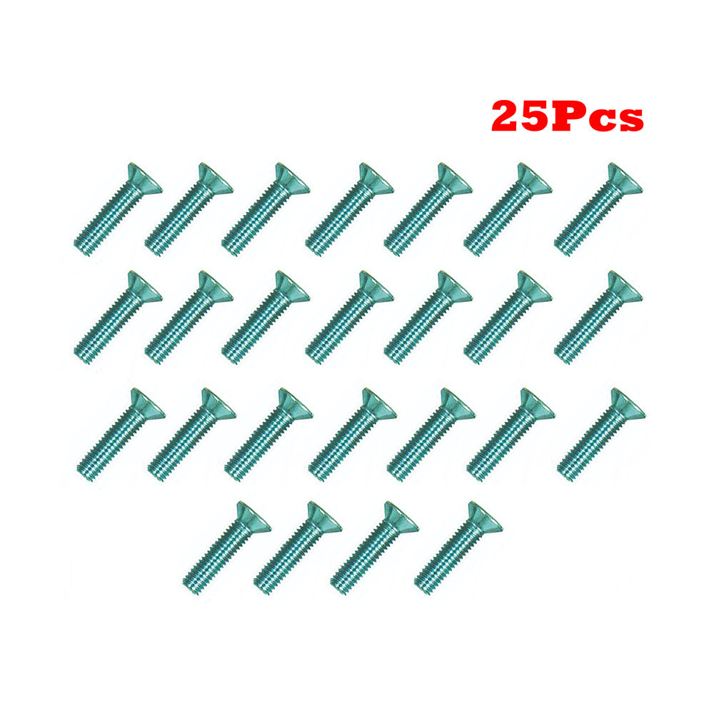 25Pcs Universal Replacement Countersunk Screws M5 x 20mm Industry Parts