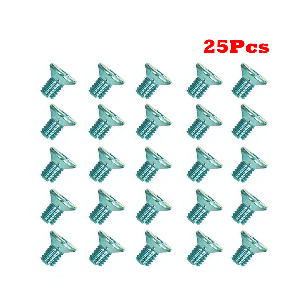 25Pcs Cross Recessed Countersunk Flat Head Screws M6 x 10mm Machinery Industry