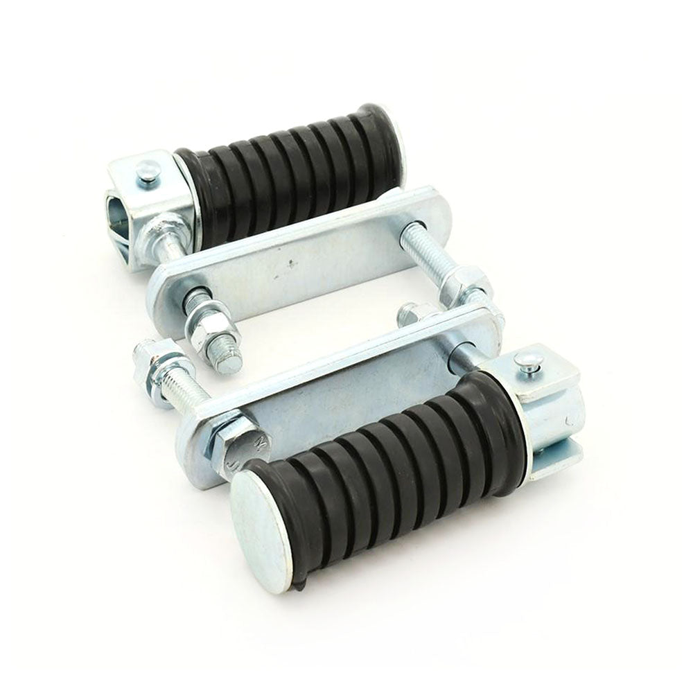 2 x Universal Bolt On Clamp On Rear Pegs for Yamaha Honda Suzuki Kawasaki