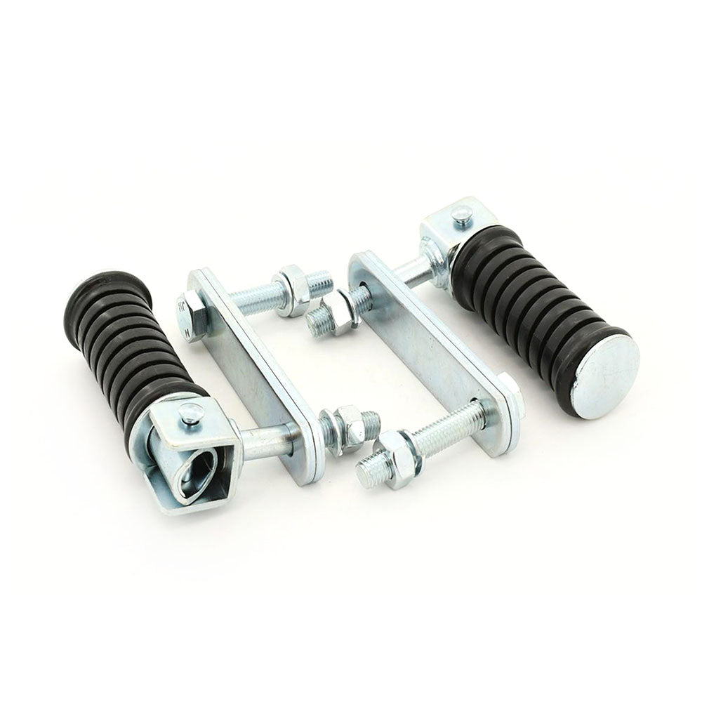 2 x Universal Bolt On Clamp On Rear Pegs for Yamaha Honda Suzuki Kawasaki
