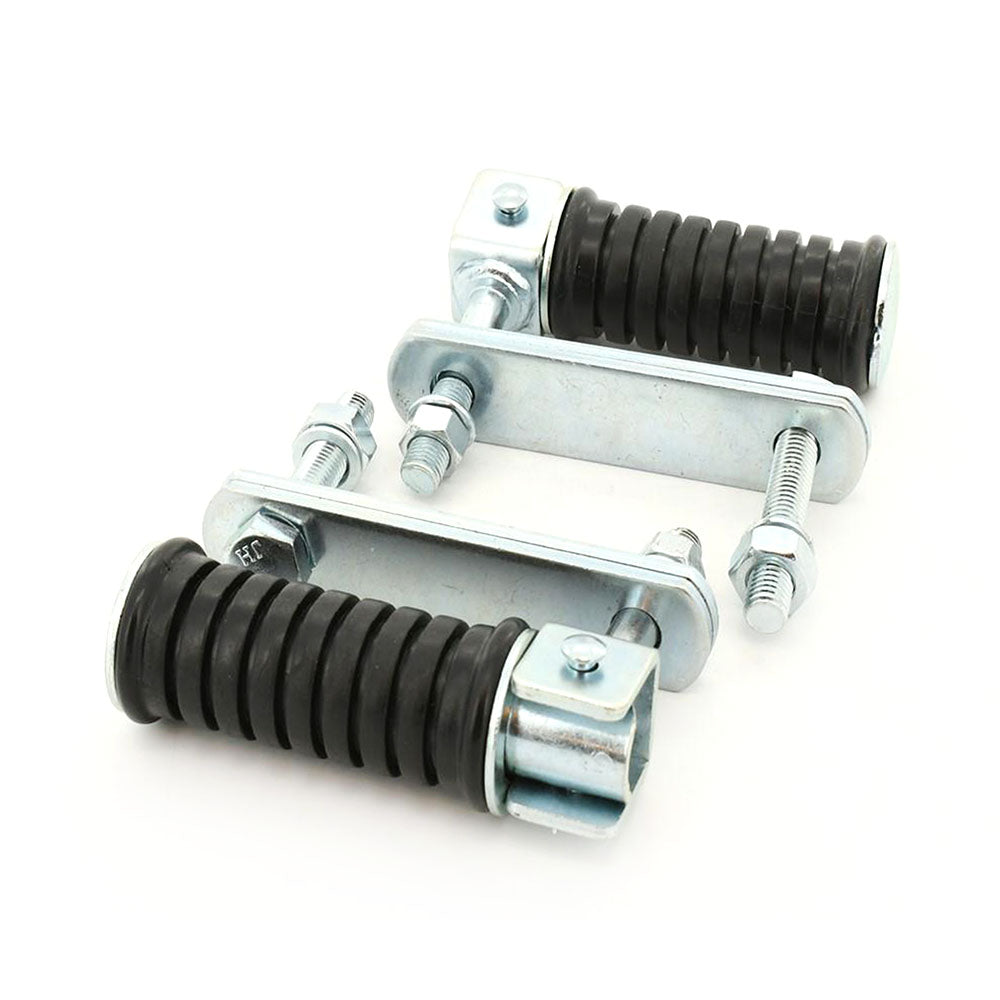 2 x Universal Bolt On Clamp On Rear Pegs for Yamaha Honda Suzuki Kawasaki