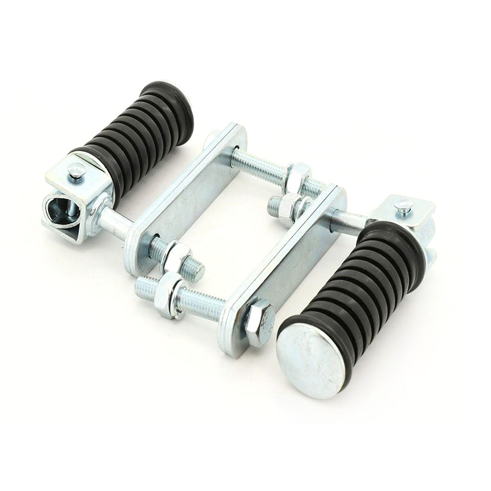2 x Universal Bolt On Clamp On Rear Pegs for Yamaha Honda Suzuki Kawasaki