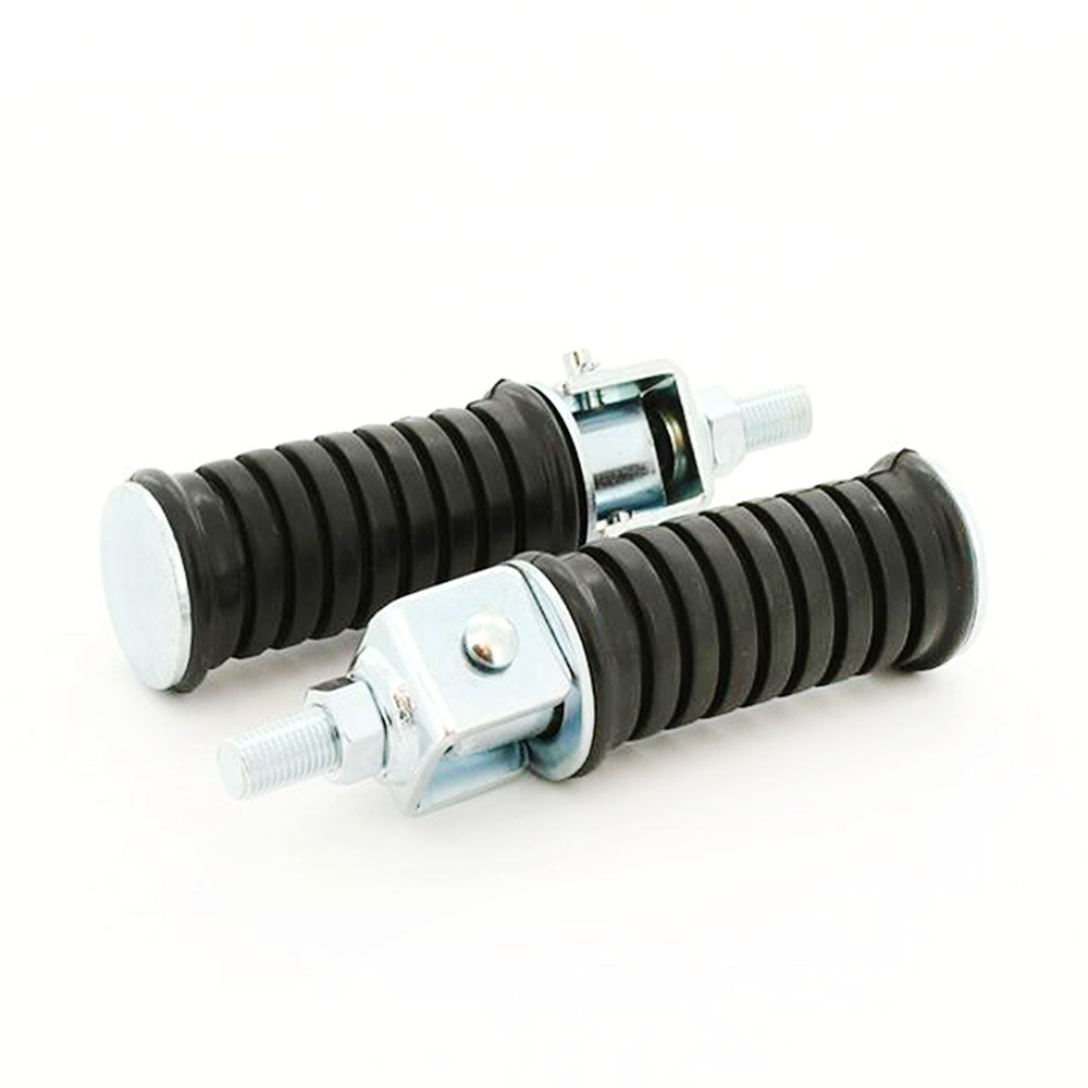 Pair 142mm Motorcycle Rear Pedal Footrests Passenger Foot Pegs 10mm Thread AU