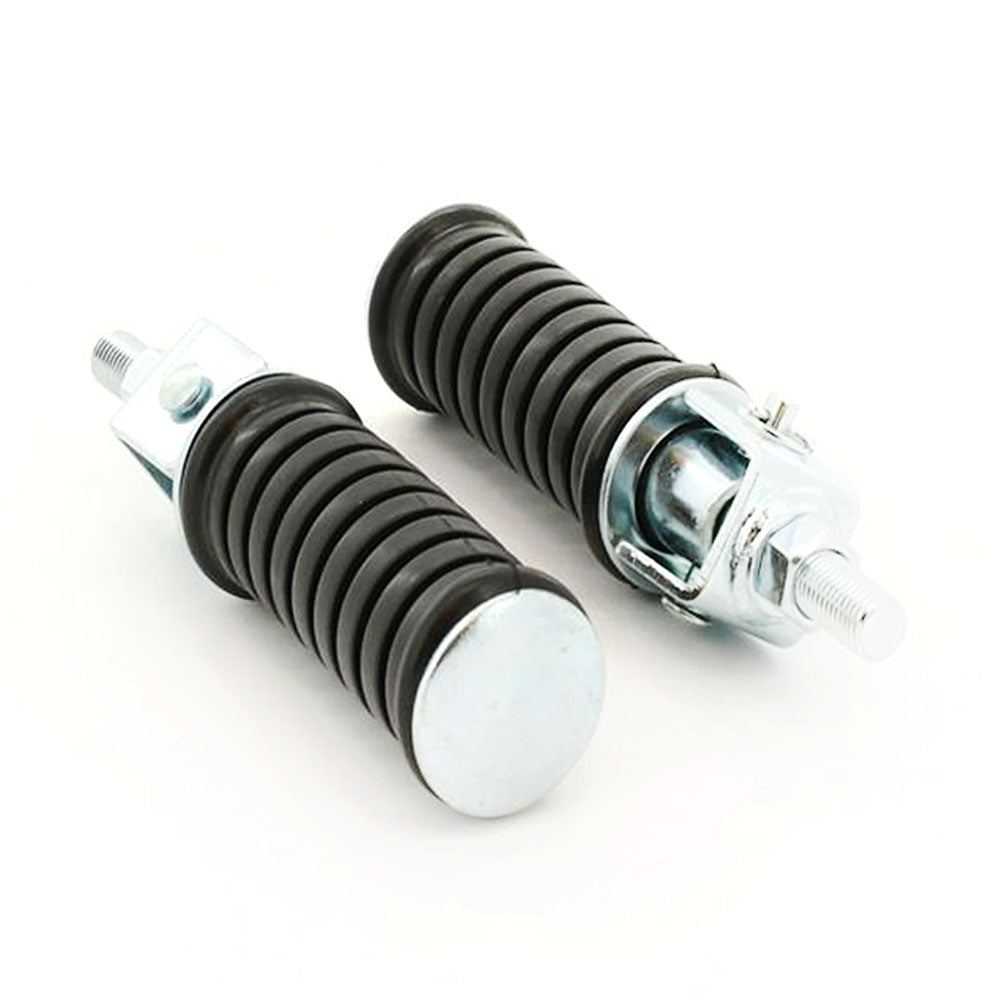 Pair 142mm Motorcycle Rear Pedal Footrests Passenger Foot Pegs 10mm Thread AU
