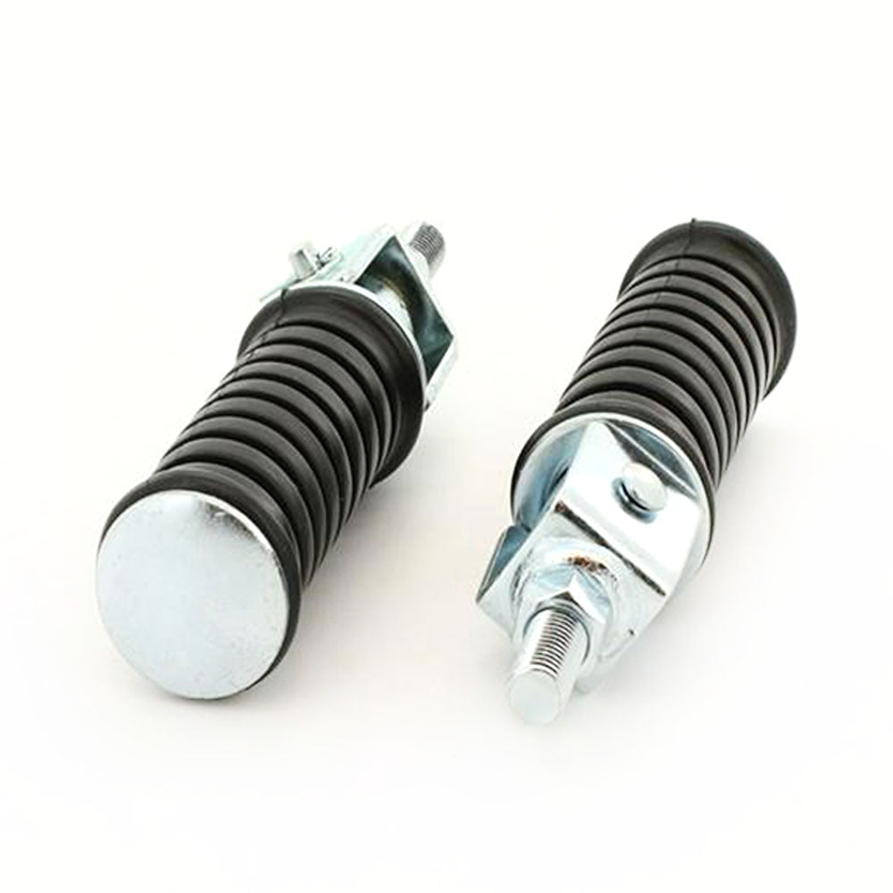 Pair 142mm Motorcycle Rear Pedal Footrests Passenger Foot Pegs 10mm Thread AU