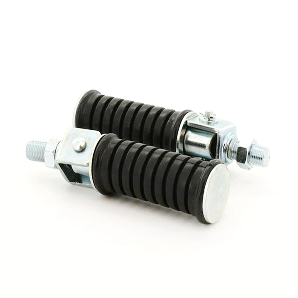 Pair Universal Motorcycle 12mm Rear Pedal Foot Pegs FP12 Footrest Bicycle