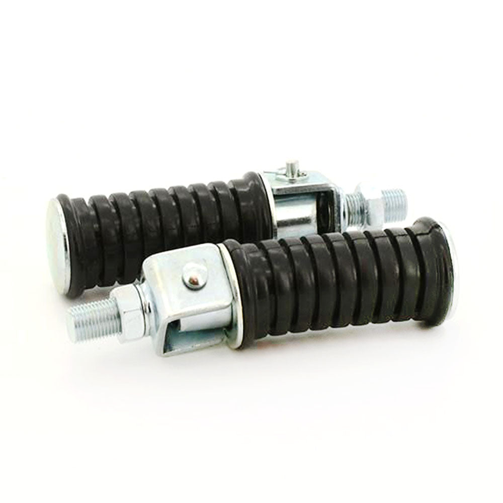 Pair Universal Motorcycle 12mm Rear Pedal Foot Pegs FP12 Footrest Bicycle