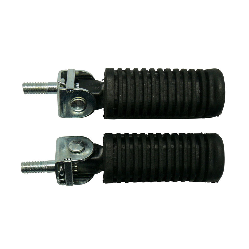 Pair Universal Chunky Motorcycle Folding Passenger Foot Pegs Pedals 10mm Screw
