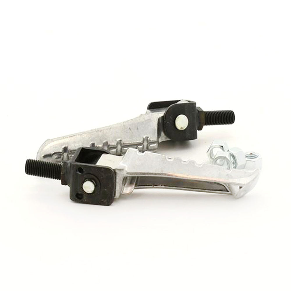 Pair Universal Oem Style Folding Footpegs Rear Set Pedals 10mm Screw Motorcycle
